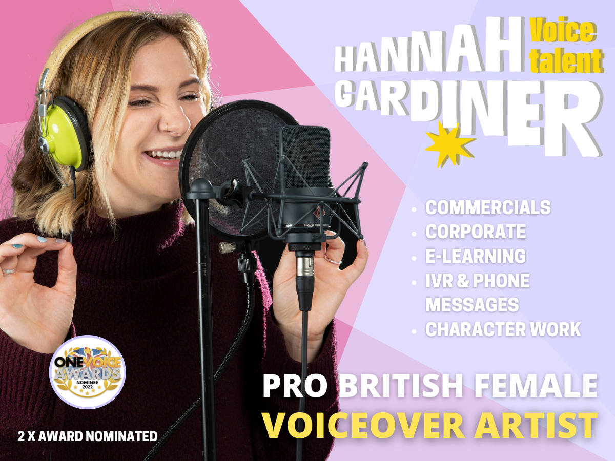 A Professionally Recorded & Edited, British Female Voiceover